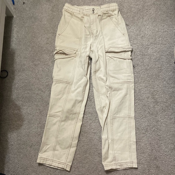 Pacsun cream cargo pants size small - Picture 1 of 2